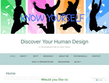 Tablet Screenshot of discoveryourhumandesign.com